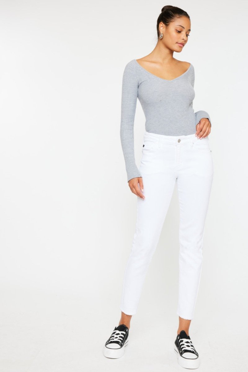 Kancan Mid Rise Ankle Skinny Jeans - Bottoms Sale